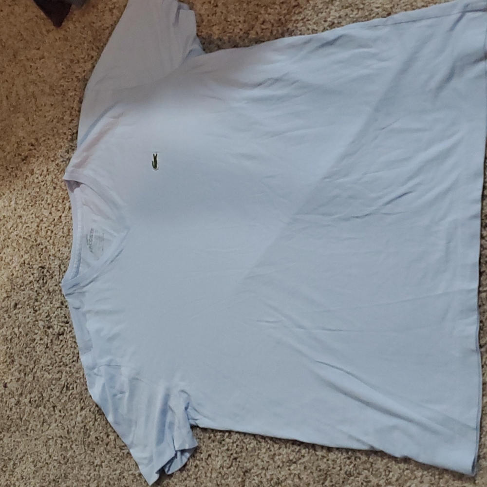 Mens Lacoste Vneck tshirt size 6